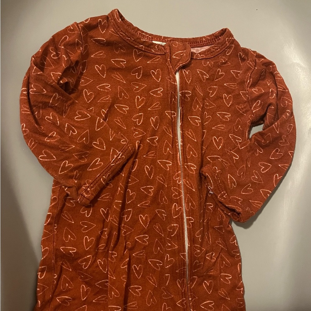 BUNDLE Larkspur heart and lavender 3-6 months pjs